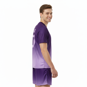 Conjunto de Uniforme de Fútbol Personalizado, Pantalones Cortos y Camiseta Transpirables de Secado Rápido, Antibacterianos, 100% Poliéster, Ropa Deportiva con Impresión Digital - Product Image 3