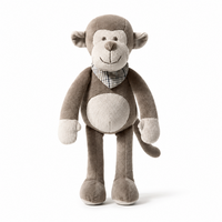 Peluche singe personnalisée de 10 cm, adorable mini-poupée en peluche, conception OEM ODM pour cadeaux en gros