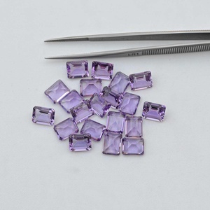 Piedra de corte Octágono facetada de amatista de Brasil Natural de 8mm y 10mm, superventas, piedras preciosas sueltas certificadas, joyería última lista para enviar - Product Image 2