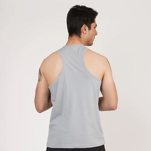 Camiseta sin Mangas de Alta Calidad para Hombre, Ropa Deportiva de Secado Rápido, Estilo Casual de Algodón Tejido, Talla Grande - Product Image 3