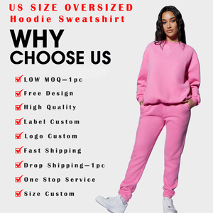 กางเกงวอร์มสตรีทแวร์สำหรับผู้หญิงกางเกงหรูหราผ้าคอตตอนบุขนแกะมีซับในดีไซน์ของคุณเอง - Product Image 5