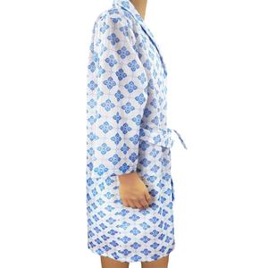 Fournisseur d'usine de peignoirs jetables bleus à motif floral OEM et sur mesure, et de serviettes de bain jetables - Product Image 6
