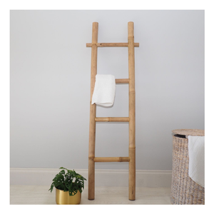 Échelle en bambou décorative avec des détails artisanaux, idéale pour les accents d'intérieur et une utilisation pratique, provenant directement de l'usine - Product Image 1