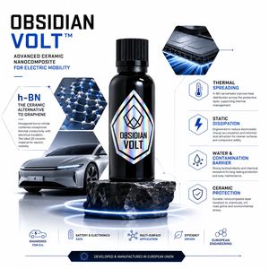 Revêtement céramique Obsidian VOLT pour voitures électriques hybrides EV H-BN, protection de peinture hydrophobe en nanocomposite, OEM, marque privée, UE - Product Image 4
