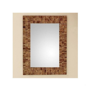 Espejo de Pared Decorativo de Estilo Retro con Marco Metálico de Lujo y Plumas - Product Image 3