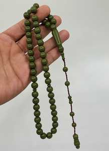 ลูกปัดสวดมนต์ทำด้วยมือสี tesbih ทำด้วยมือ10mm 51พู่อัลลอยลูกประคำอิสลามของขวัญ - Product Image 6