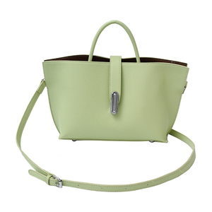 Bolso Tote de Cuero para Mujer con Logotipo Personalizado, Color Sólido, Estilo Bandolera |   Bolso de Mano Vintage de Textura Suave para Mujer - Product Image 4