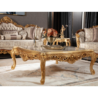 Meubles de salle à manger de luxe de style baroque français, dorés à la feuille d'or, sculptés à la main, style palais royal, en bois, style antique européen, écologiques, pour hôtel