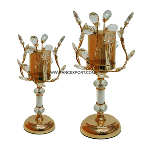 Luxury Gold Plated Metal <b>Candle</b> Holder for Christmas Decorations and Special Occasions Indian Supplier's Decorative Piece Supply - Product Image 1