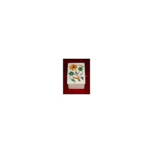 Marble Inlay <b>Box</b> with Flower Work Durable Glossy Finish Business Gift - Product Image 1