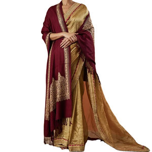 Chal de estilo Vintage personalizado para mujer, lana de Cachemira de alta calidad disponible, varios tamaños, tarifa al por mayor para el departamento de musulmanes - Product Image 1