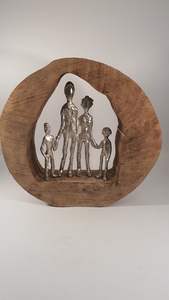 Statue d'oiseau héron décorative en aluminium pour la maison Décoration artistique en métal 10" - Product Image 6