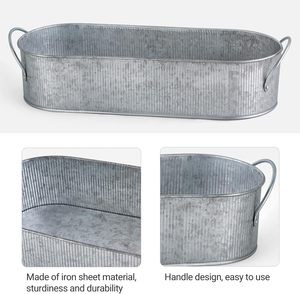 Plateau de bain élégant en métal galvanisé Design durable résistant à la rouille Parfait pour garder les essentiels du bain à portée de main pendant la relaxation - Product Image 6