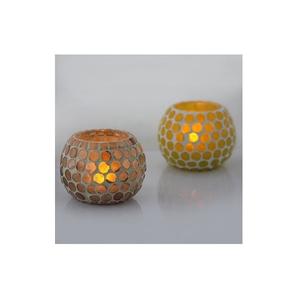 Portavelas decorativo de cristal con acabado personalizado, soporte de luz en T con tema decorativo, varios diseños, venta al por mayor, Económico - Product Image 1