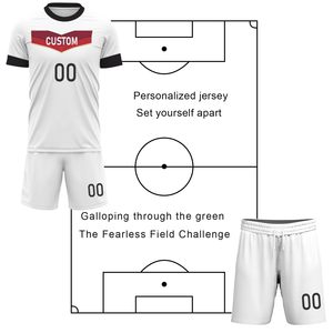 Ensembles de maillots de football par sublimation Maillot à manches mi-longues pour l'équipe professionnelle Deux uniformes de football - Product Image 6