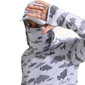 Ropa de Pesca Transpirable de Secado Rápido con Protección Solar UPF 50, Estampada, de Spandex y Poliéster - Product Image 5