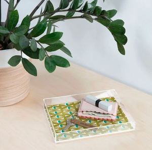 Acrylic Food Serving <b>Tray</b> Durable Premium Rectangular Design Perfect For Hotel Restaurant And Dining <b>Table</b> Settings - Product Image 5