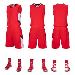Maillots de basket-ball personnalisés hommes ensembles uniformes de basket-ball maillot de retour professionnel chemise de basket-ball respirante à séchage rapide - Product Image 5
