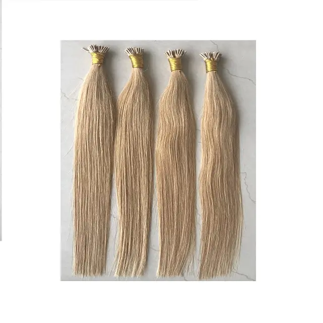 I Tip Hair Human Extension di colore n. 27 100% Remy Soft e setose I -Tip Hair Extension Natural Remy I Tip Hair Human Extension