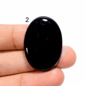 คุณภาพสูง 100% สีดําธรรมชาตินิล Faceted หยดหลวม Faceted อัญมณี 30 มม.อาเกตสีดํา Faceted หยดสําหรับเครื่องประดับ - Product Image 5