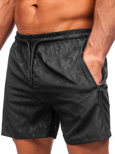 Shorts de bain fitness décontractés en nylon, taille mi-haute, respirants, séchage rapide, avec fermeture éclair, pour la plage et l'entraînement - Product Image 5