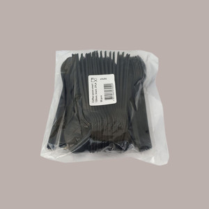 100PCs CPLA Bio Compostable 13cm Cuchara negra para bebé para postre Helado y yogur - Product Image 2