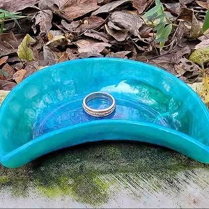 Round Resin Plate <b>for</b> Serving Durable Plate Perfect <b>for</b> Gifting or Interior Styling - Product Image 1