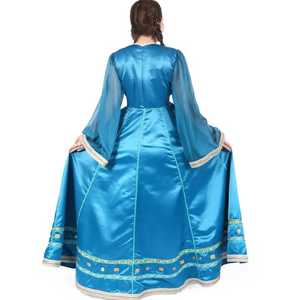 Afghan Kuchi Traditionnel Nouvelle Ligne A Brodée Festival Pashtun Culture Floor-Length Tassel Plain Dyed pour Kuchi Tribal Women - Product Image 3