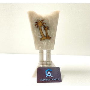 Arabian Islamic Design Wood Resin Incense Burner <b>Oud</b> Holder High Demanded Eid Ramadan Resin Mubakhar Decorative <b>Bakhoor</b> Burner - Product Image 1