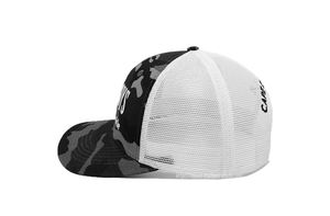 หมวกทรูเกอร์ลายพรางหมวกกีฬา2D เย็บปักแบบโค้งหมวกตาข่ายด้านหลังในเวียดนาม - Product Image 3