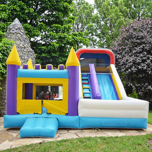 Castillo Inflable Comercial con Tobogán, Combo de Alquiler para Fiestas, Castillo Hinchable para Niños, Jumper Inflable de PVC Resistente - Product Image 1
