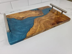 ถาดเสิร์ฟไม้อีพ็อกซี่ทำจากเรซินหรูหราสำหรับใช้ในบ้าน - Product Image 5