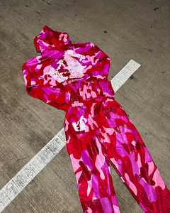 Conjunto de ropa de calle con serigrafía personalizada, pantalones de chándal informales con efecto desgastado de lavado sucio vintage transpirable - Product Image 3