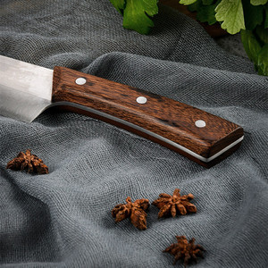 Nouveau produit OEM de haute qualité personnalisé en gros Couteau de chef professionnel ultra tranchant Couteau à viande de boeuf avec manche en noyer - Product Image 3