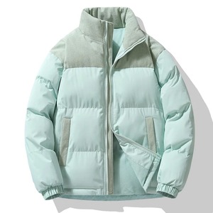 Parkas rembourrés chauds d'hiver pour hommes veste rembourrée en coton épais pardessus thermique vêtements d'extérieur col à capuche longue longueur - Product Image 2