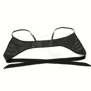 Sujetador Deportivo de Cuero Genuino para Mujer, Talla Grande, Ligero, de Alta Sujeción, Transpirable, de Secado Rápido, Ecológico, con Logotipo Frontal, Premium - Product Image 4