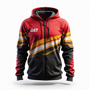 Sweat à capuche pour homme, personnalisable, sublimé, surdimensionné, durable, style streetwear décontracté, mélange de polyester et de coton basique, coupe ajustée - Product Image 3