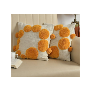 Cojín Ikat de Lujo de 20x20 Pulgadas, 100% Algodón, Bordado con Colores a Base de Plantas, para Suministro al por Mayor y Logotipo Personalizado, Envío Rápido - Product Image 6