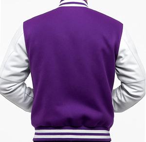 Chaqueta Universitaria de Moda para Hombre, Chaqueta Bomber Informal de Corte Ajustado, Chaqueta Universitaria de Lana con Letras - Product Image 4