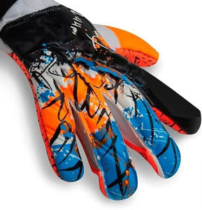 Guantes de portero de fútbol profesional último diseño 100% látex engrosado equipo de entrenamiento guantes de portero - Product Image 2