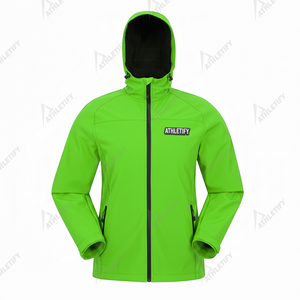 Chaqueta Softshell Unisex 100% Poliéster con Cremallera, Impermeable, Cortavientos, Ligera, Antibacteriana, para Actividades al Aire Libre, Senderismo y Ciclismo - Product Image 1