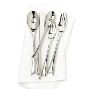 Ensemble de couverts en acier inoxydable noir mat fait à la main Couverts de qualité supérieure pour les repas élégants et la cuisine de tous les jours Ensemble de 5 - Product Image 2