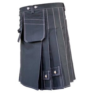 Kilts utilitaires écossais modernes en gros pour hommes, qualité supérieure, logo personnalisé, accessoires de mode, OEM ODM, tissus personnalisés, étiquettes personnalisées - Product Image 1