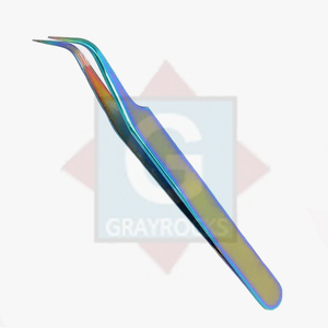 แหนบขนตาสแตนเลสแบบมืออาชีพแหนบสำหรับต่อขนตาปรับแต่งโลโก้ได้ตามต้องการ - Product Image 2