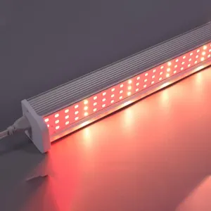 60W עמיד למים רצועת T12 Led לגדול אור צינור Uv חממה גן שתילת מתלה 150Cm אדום וכחול אור צמח מנורת צינור