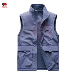 Chaleco Softshell para hombre, a prueba de agua, a prueba de viento, transpirable, unisex, chaleco Softshell con logotipo personalizado, chaleco deportivo táctico de invierno, chaqueta - Product Image 4