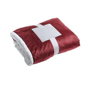Coral Fleece Sherpa Fleece Blanket for Custom Merchandising - Product Image 3