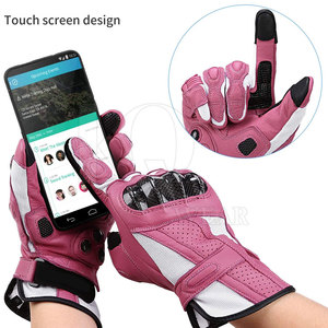 Guantes de Carreras Activos de Cuero, Resistentes al Viento, Invernales, Transpirables y Cómodos para Motociclismo y Actividades al Aire Libre - Product Image 4