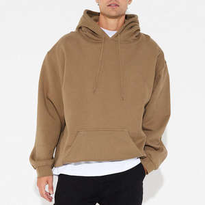 Fabricants de vêtements personnalisés 200g de couleur unie nouveaux styles décontractés à manches longues amples pour les sweats à capuche minimalistes de printemps et d'automne - Product Image 1