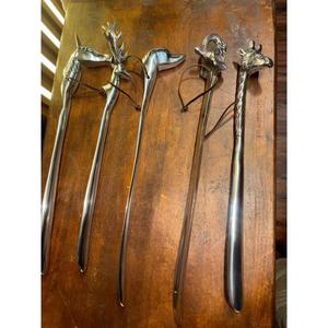Set of 5 Style <b>Shoe</b> Horn Gift Sets Nickel Plated Deer Stag <b>Dog</b> Elephant Horse Giraffe Head Sculpture <b>Shoe</b> Horn Sticks Hot Sale - Product Image 4
